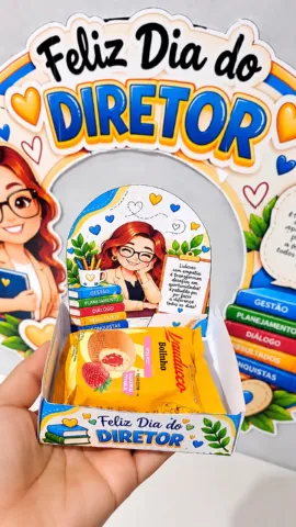 Kit Dia do Diretor – Moldura e Lembrancinha para Imprimir — amostra 6: Kit digital para homenagear o diretor escolar com…