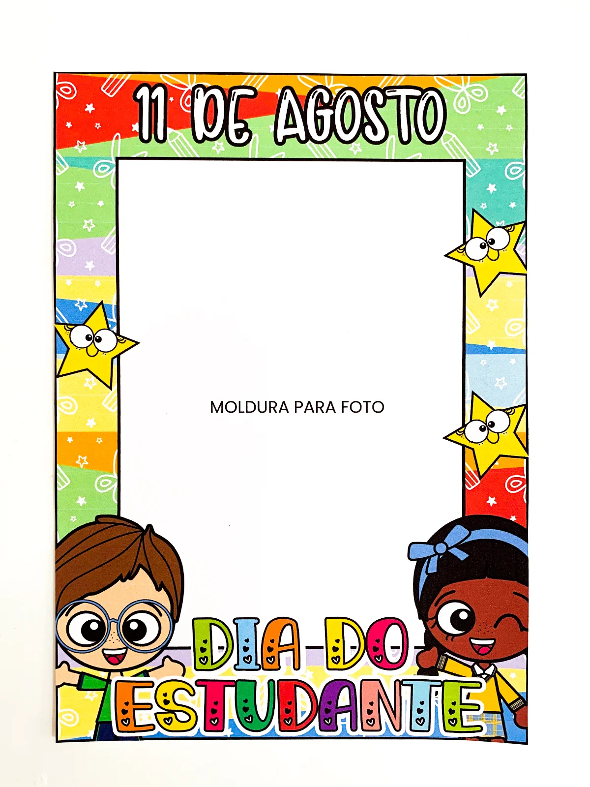 Kit Dia do Estudante - 11 de Agosto – PDF para Imprimir — amostra 6: Painel já ampliado Ponteiras para lápis e porta-lápis… Kit Dia do Estudante - 11 de Agosto – PDF para Imprimir — amostra 6: Painel já ampliado Ponteiras para lápis e porta-lápis…