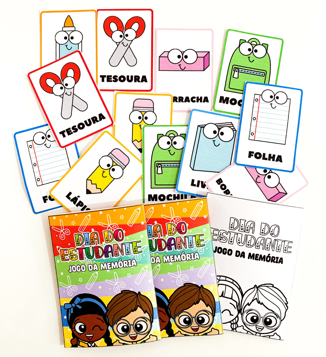 Kit Dia do Estudante em PDF para Educação Infantil — amostra 3: Como usar em sala de aula