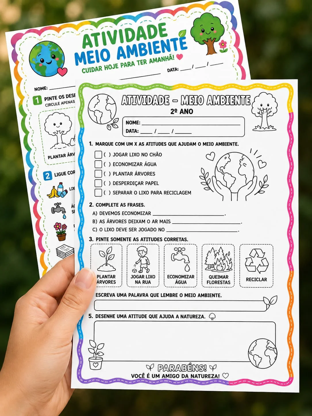 Kit Dia do Meio Ambiente Educação Infantil — amostra 1: Um material educativo, criativo e super encantador para trabalhar o…