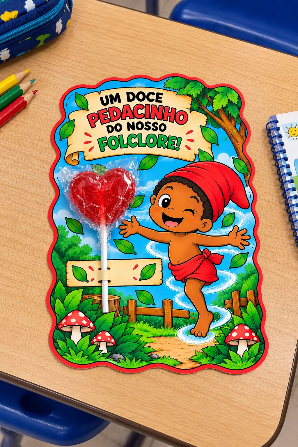 Kit Dia do Saci – Painel Colorido, Para Colorir + Lembrancinha PDF — amostra 1: 🌪️❤️ KIT DIA DO SACI – PAINÉIS +…