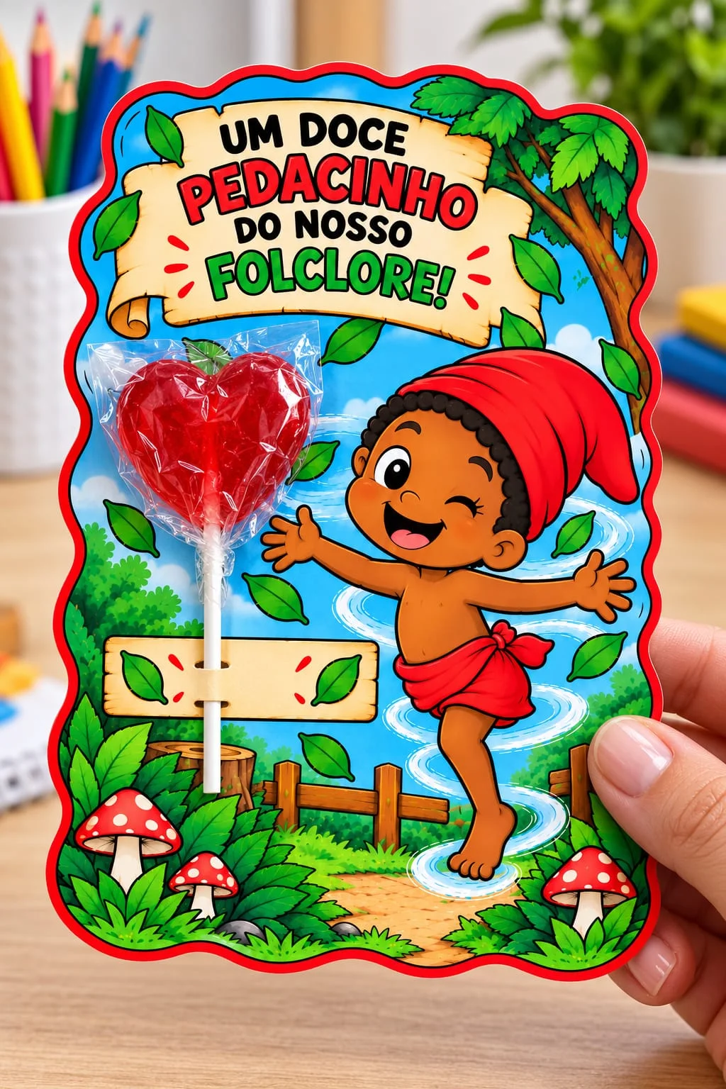 Kit Dia do Saci – Painel Colorido, Para Colorir + Lembrancinha PDF — amostra 3: 🌈 POR QUE ESCOLHER ESSE KIT?