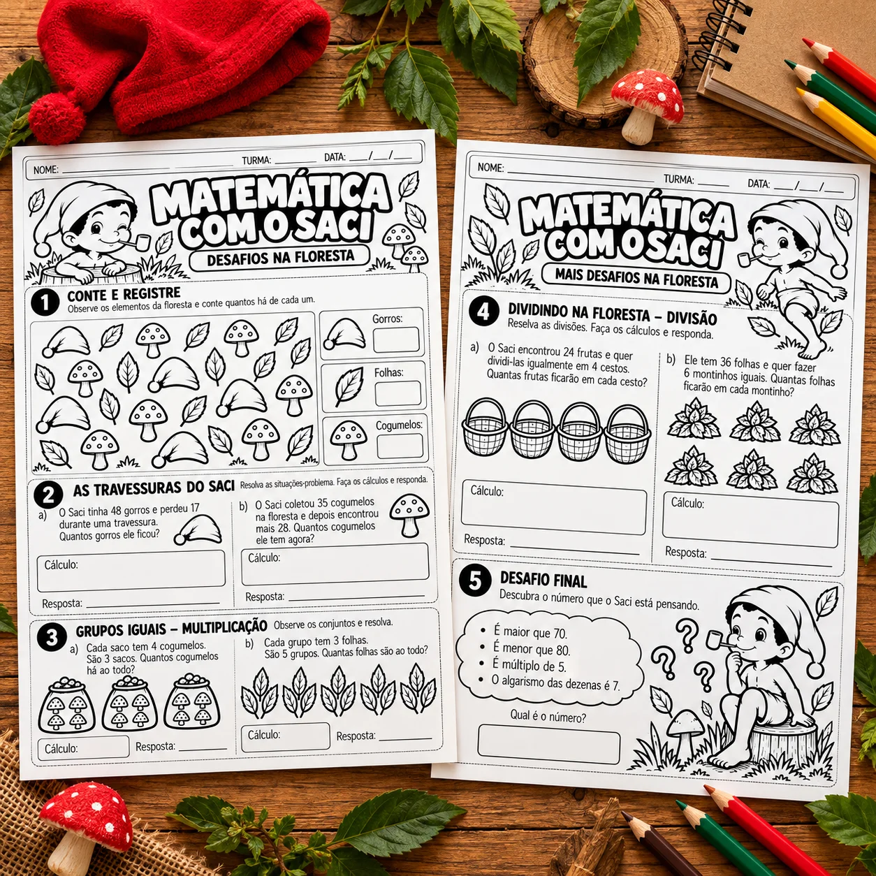 kit Dia do Saci para Imprimir: Folclore, Atividades e Matemática — amostra 3: HABILIDADES TRABALHADAS kit Dia do Saci para Imprimir: Folclore, Atividades e Matemática — amostra 3: HABILIDADES TRABALHADAS