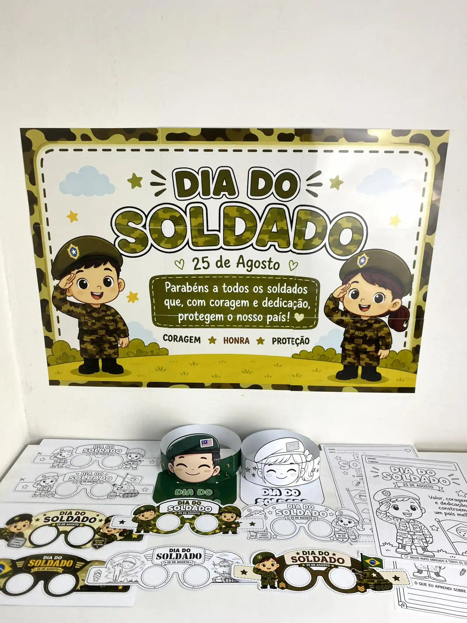 Kit Dia do Soldado – Material Pedagógico — capa do material