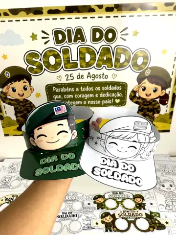 KIT DIA DO SOLDADO PARA IMPRIMIR — amostra 2: 🎖️ KIT DIA DO SOLDADO Um kit completo, divertido e educativo para celebrar o…