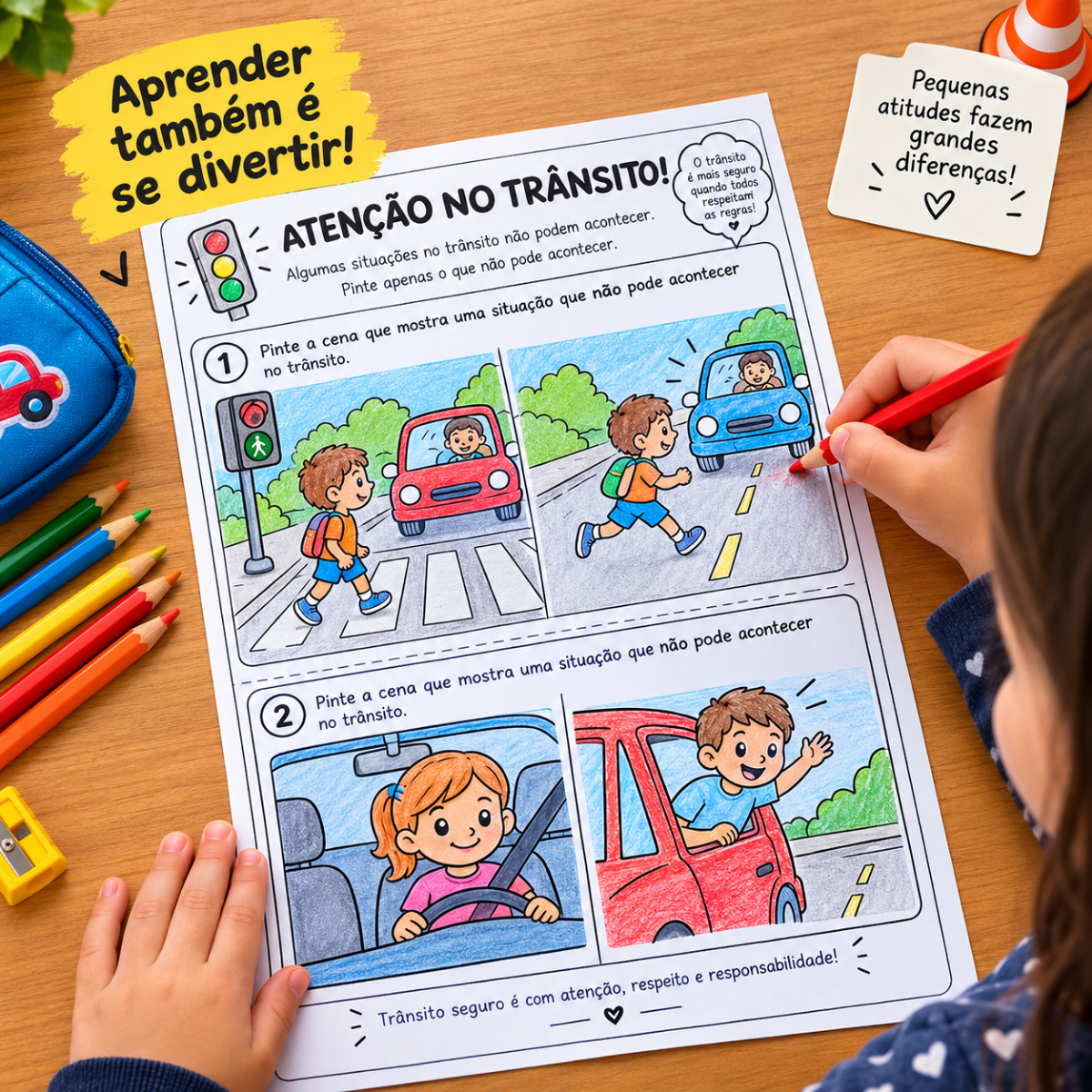 Kit Dia do Trânsito — Aprender também é se divertir! — amostra 1: Um material lúdico, educativo e pronto para imprimir para…
