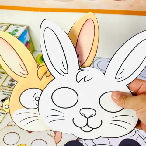 Kit Dia dos Animais para Educação Infantil – 44 Páginas — amostra 4: Kit Dia dos Animais com 44 páginas: máscaras,…
