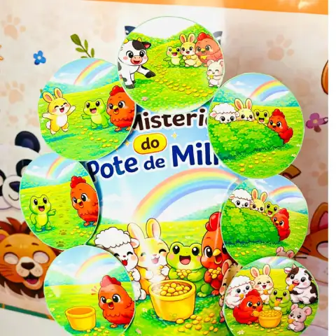 Kit Dia dos Animais para Educação Infantil – 44 Páginas — amostra 6: Kit Dia dos Animais com 44 páginas: máscaras,…