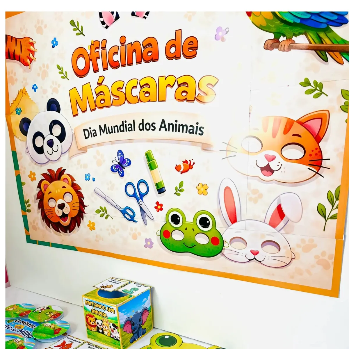 Kit Dia dos Animais para Educação Infantil – 44 Páginas — Alfabetização para Educação Infantil: Kit Dia dos Animais com 44…