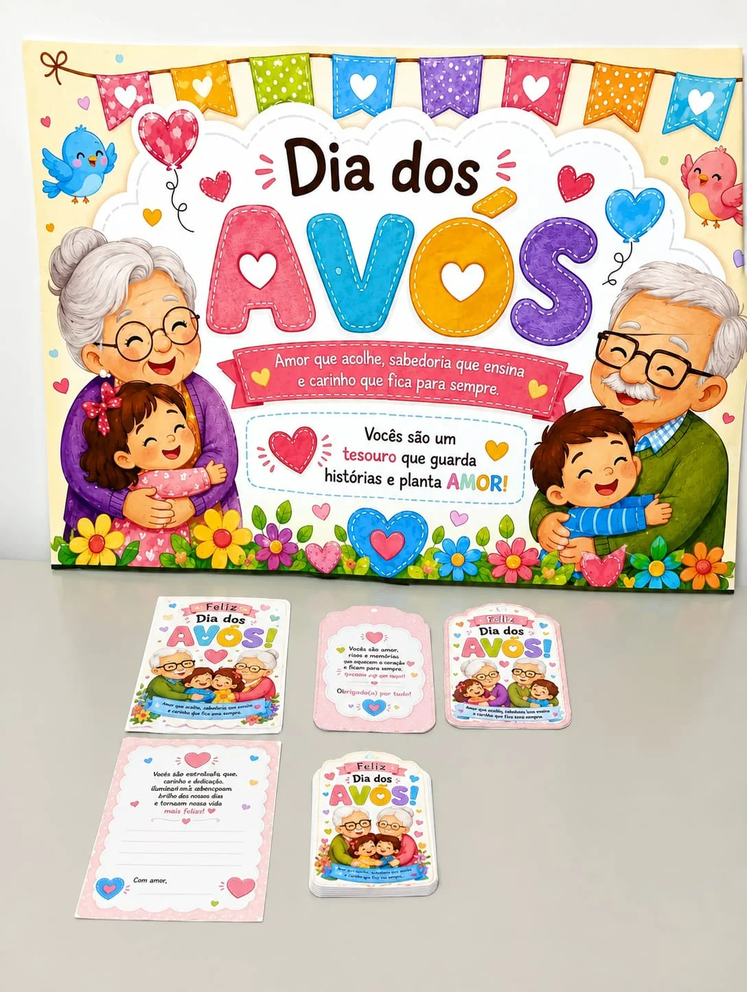 Kit dia dos avós – PDF para Imprimir | Educação Infantil — amostra 4: Garanta o seu e prepare uma homenagem inesquecível…