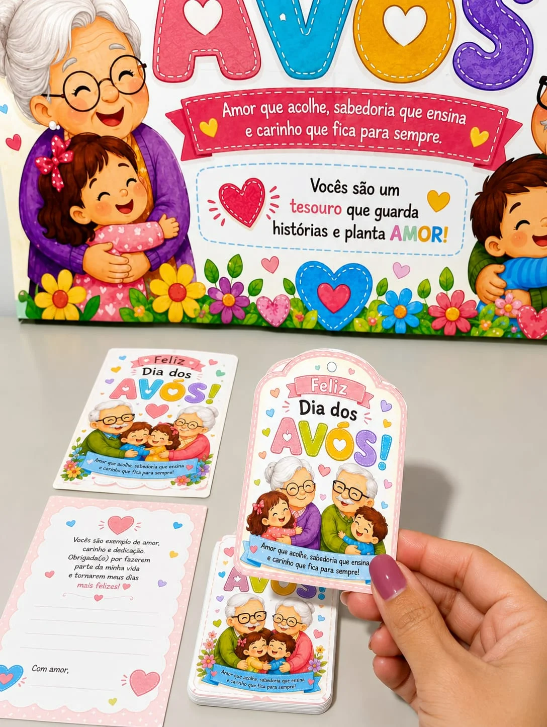 Kit Dia dos Avós - Revenda – PDF para Imprimir | Educação Infantil — amostra 2: Sobre o Kit Dia dos Avós - Revenda