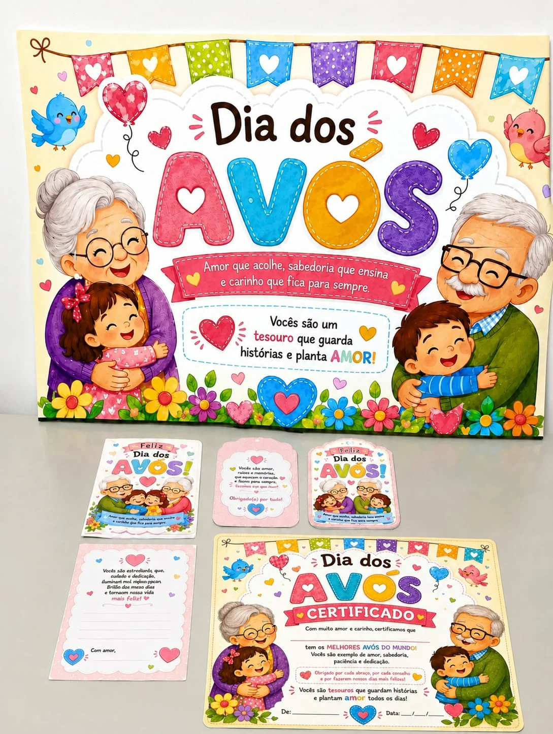Kit Dia dos Avós - Revenda – PDF para Imprimir | Educação Infantil — Datas comemorativas para Educação Infantil: Garanta já…
