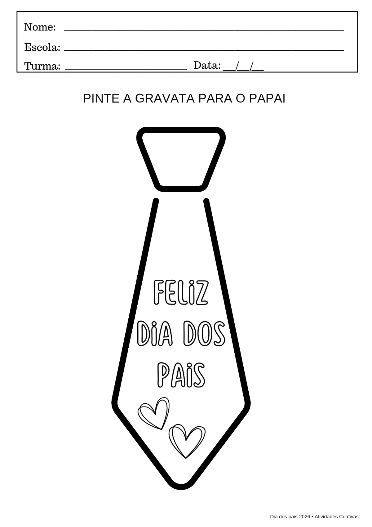 KIT💙 DIA DOS PAIS – 11 Atividades Educativas 💙 — amostra 2: Um material pensado com muito carinho para tornar o Dia dos…