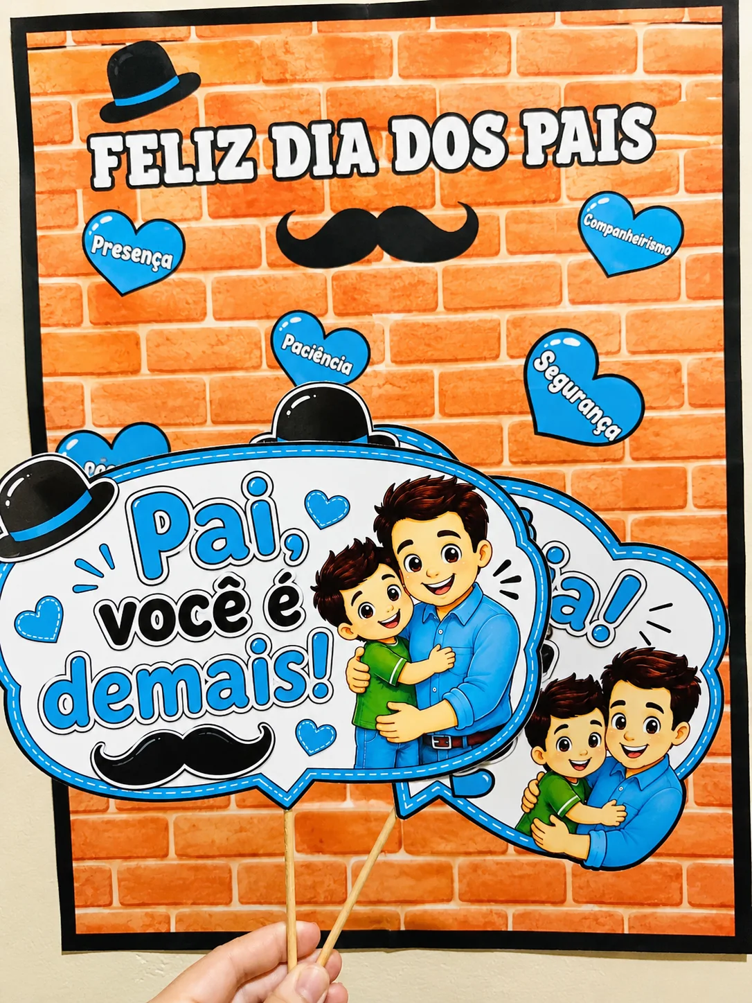 Kit Dia dos Pais - Amor que Inspira, Exemplo que Fica! 💙 — amostra 3: KIT DIA DOS PAIS – Completo para uma homenagem…