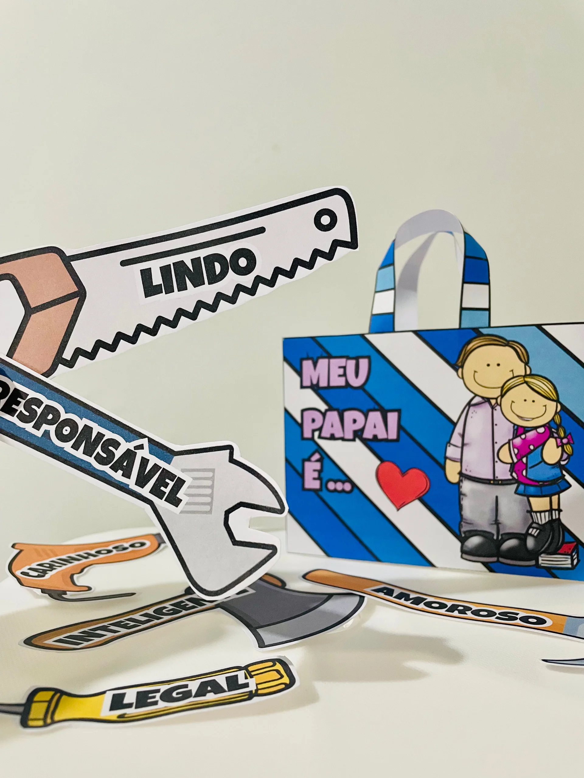 Kit Dia dos Pais: Atividades e Lembrancinhas para Imprimir — amostra 2: Prepare uma homenagem especial com este kit…