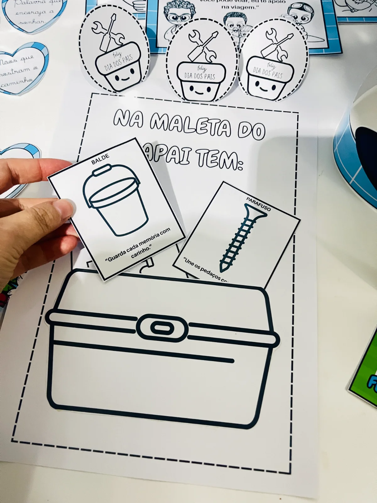 Kit Dia dos Pais – Atividades para Imprimir — amostra 2: 📦 O kit contém: