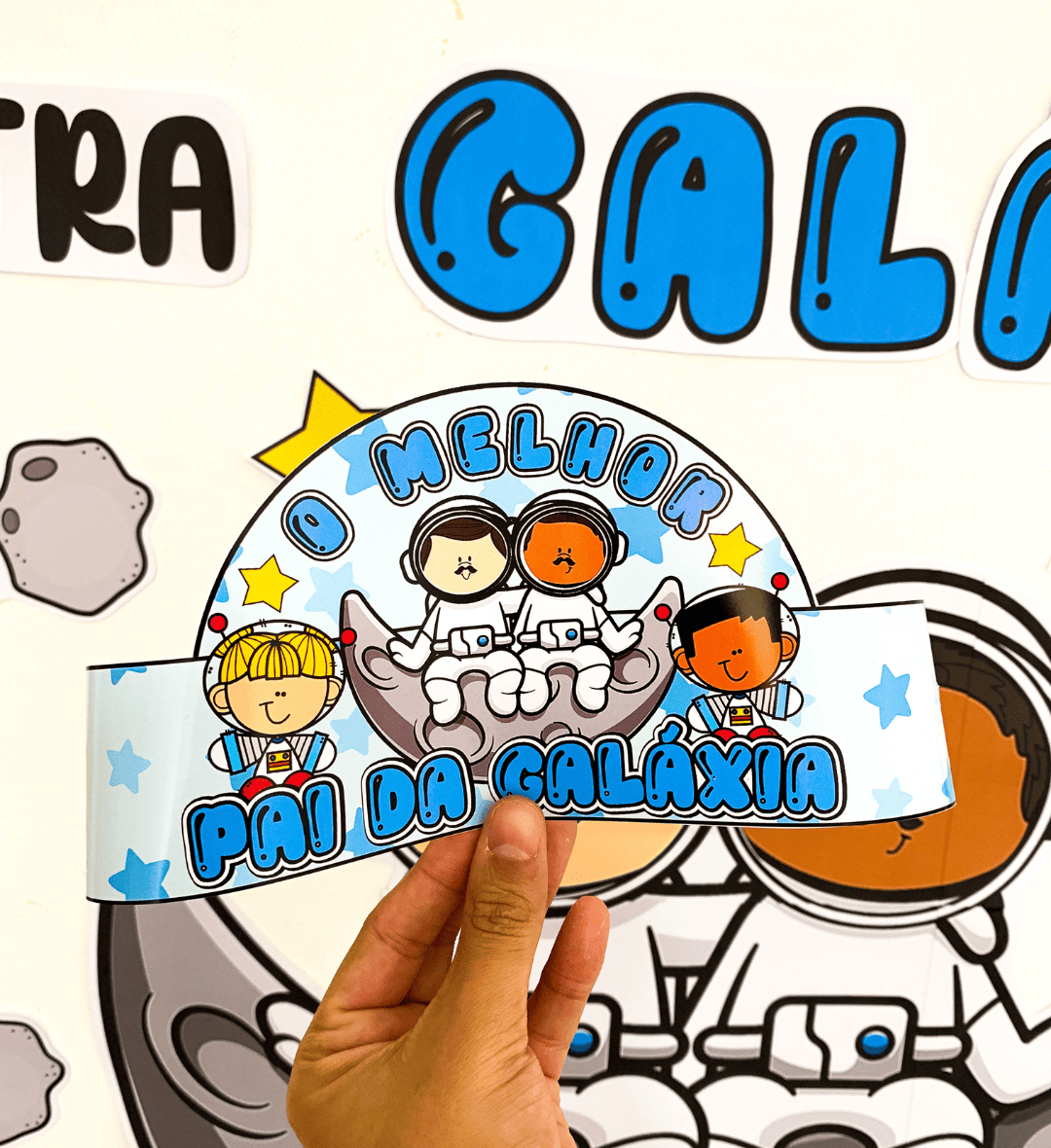 Kit Dia dos Pais Galáxia em PDF para Educação Infantil e Fund I — amostra 6: Prepare a comemoração com o Kit Dia dos Pais…