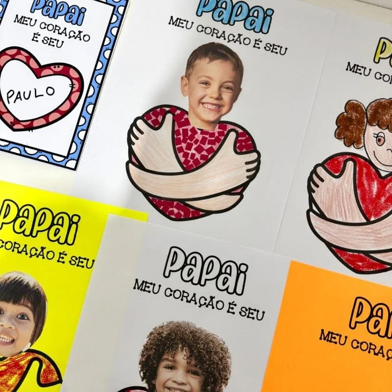 Kit Dia dos Pais Meu Coração é Seu em PDF — amostra 4: O Kit Dia dos Pais – Meu Coração é Seu foi desenvolvido…