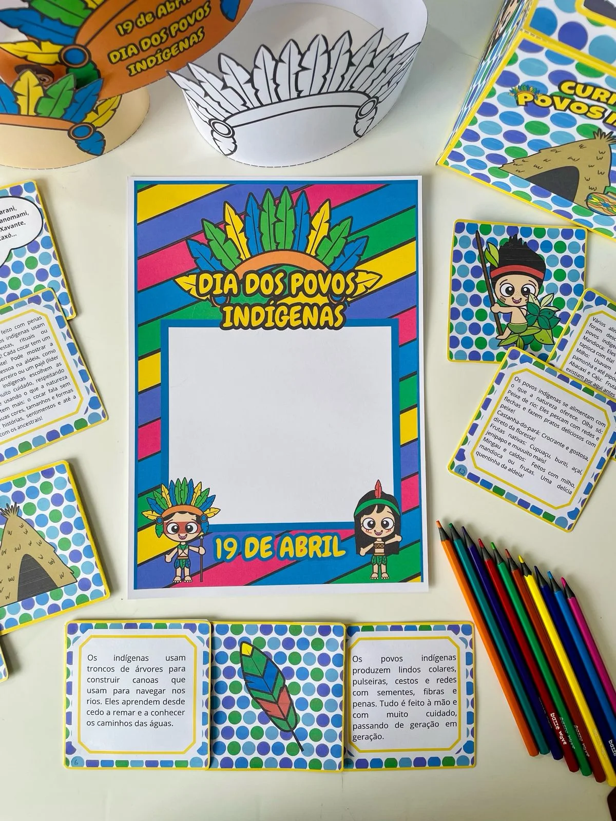 Kit dia dos povos indígenas — amostra 3: Kit Dia dos Povos Indígenas ✨🌿 Respeito, cultura e aprendizado caminhando lado a…
