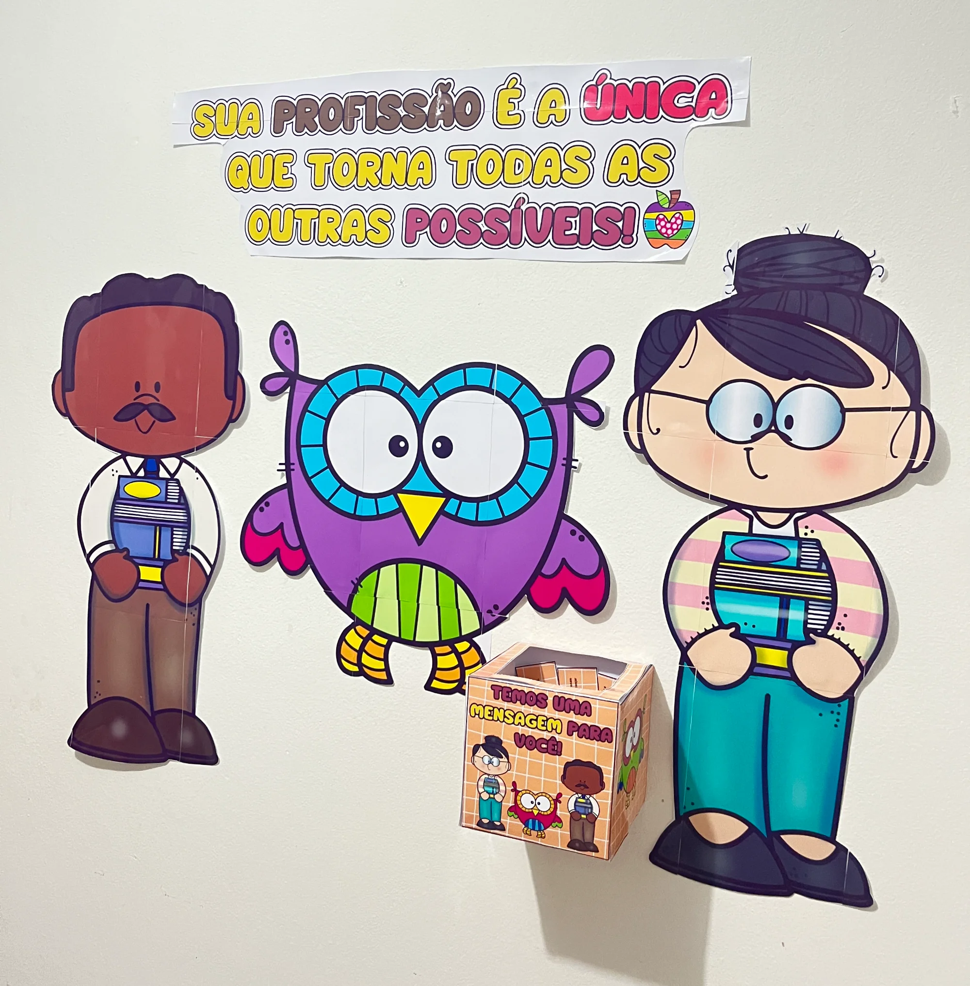 Kit Dia dos Professores Caixa Surpresa,Mensagens Painel para Homenagem — amostra 3: Kit especial para o Dia dos Professores…
