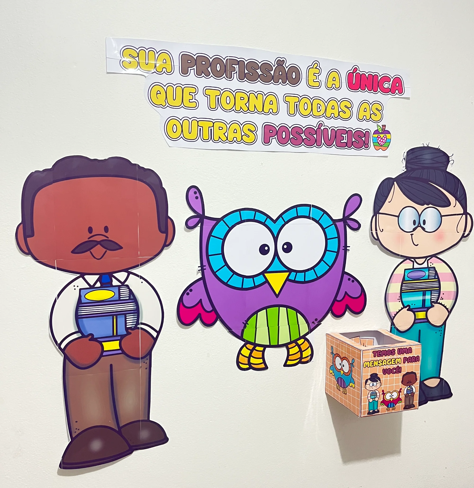 Kit Dia dos Professores Caixa Surpresa,Mensagens Painel para Homenagem — amostra 4: Kit especial para o Dia dos Professores…