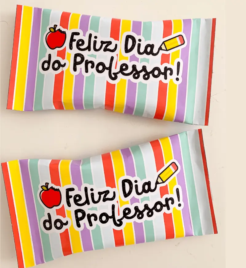 Kit Dia dos Professores: Lembrancinhas em PDF para Imprimir — amostra 1: Kit Dia dos Professores para uma homenagem na escola
