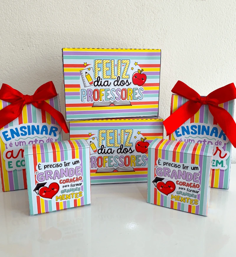 Kit Dia dos Professores: Lembrancinhas em PDF para Imprimir — amostra 5: Prepare uma homenagem no Dia dos Professores com…