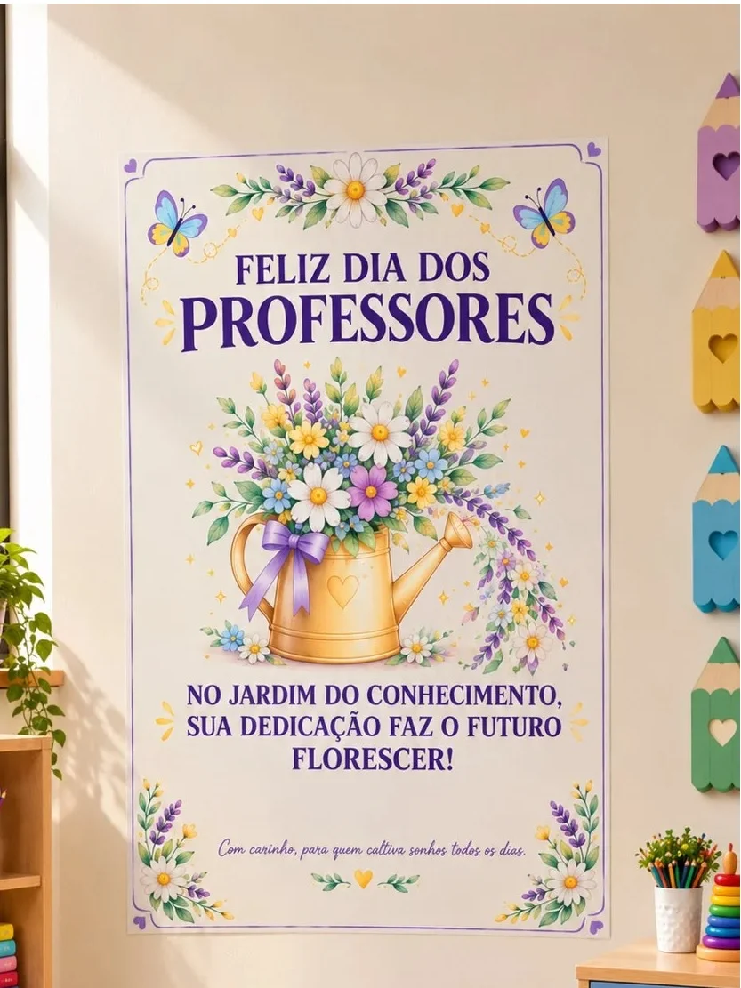 KIT DIA DOS PROFESSORES | PAINEL + CARTÃO — capa do material