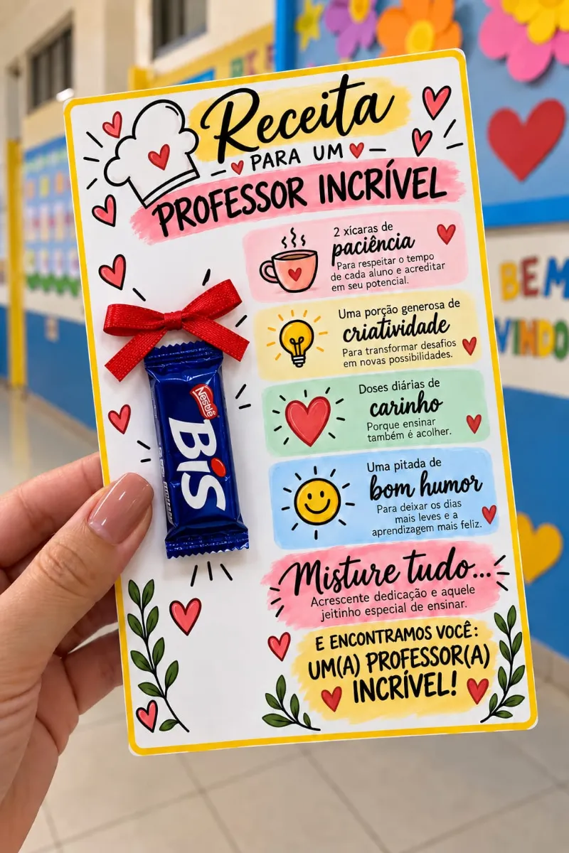Kit Dia dos Professores – Painel e Cartão para Professores — amostra 7: Kit com 7 páginas para o Dia dos Professores, com…