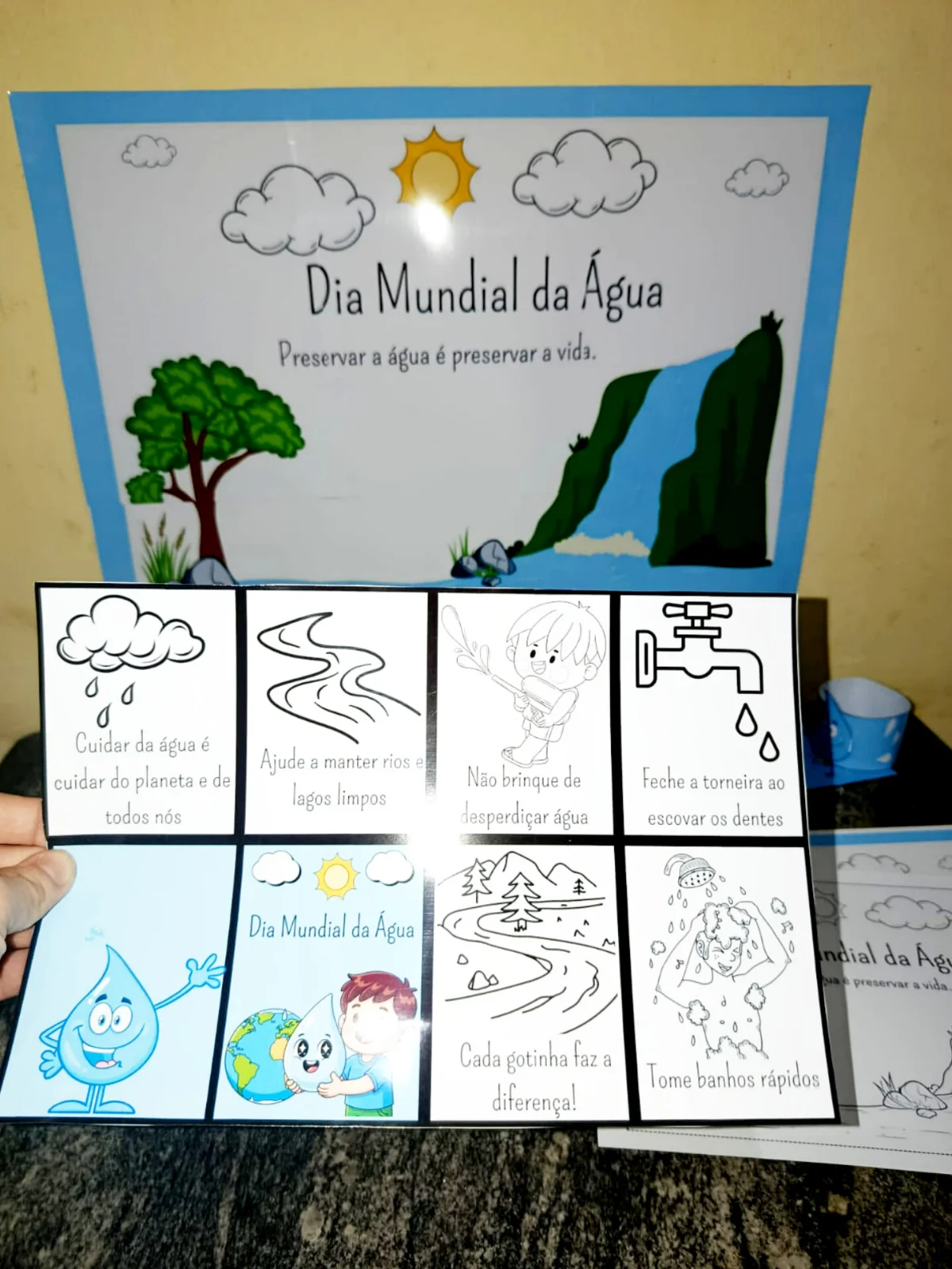 Kit dia mundial da água – 22 de março – Material Pedagógico — amostra 1: Sobre o KIT DIA MUNDIAL DA ÁGUA – 22 DE MARÇO