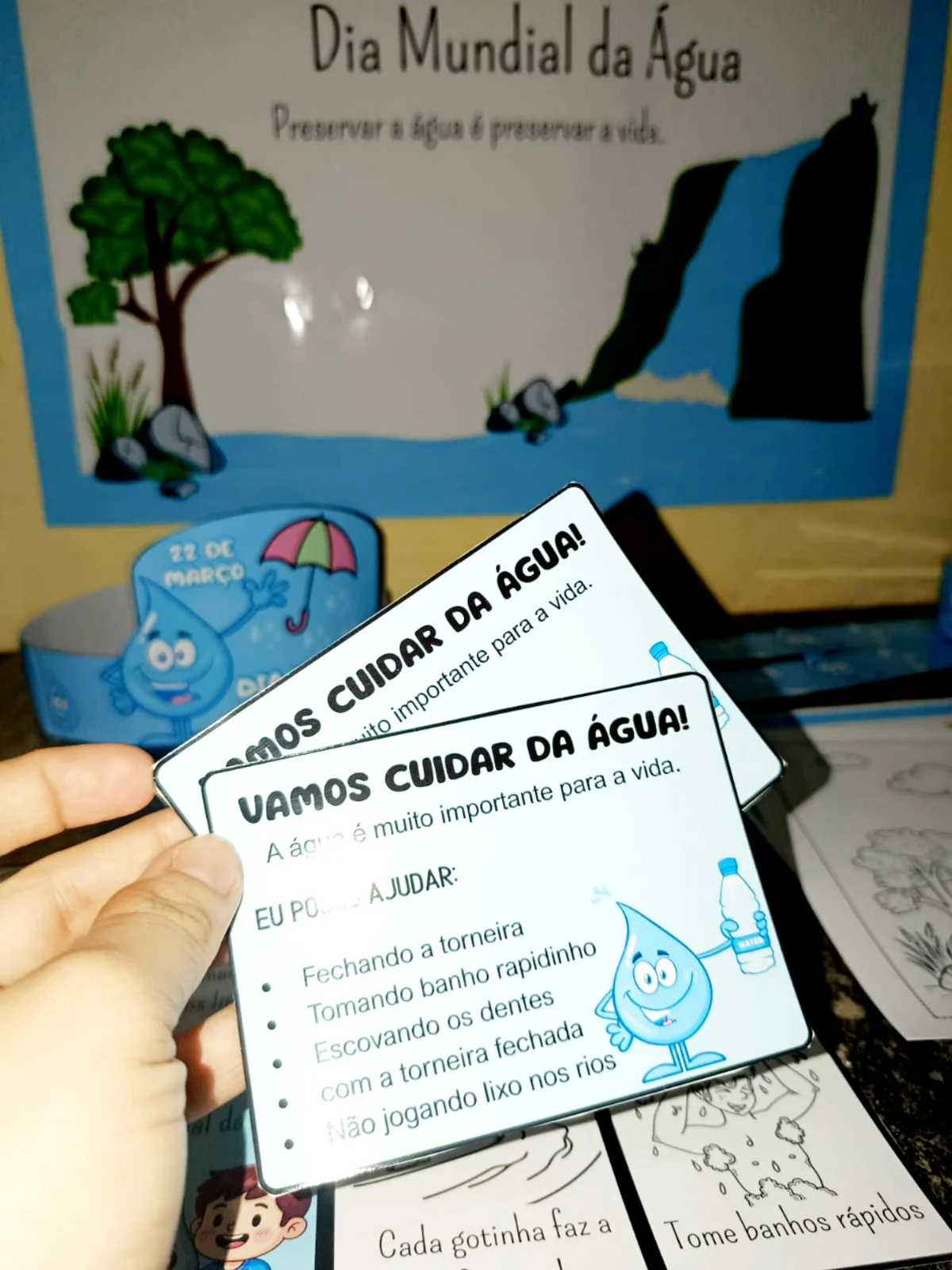 Kit dia mundial da água – 22 de março – Material Pedagógico — amostra 2: Recurso pedagógico completo, lúdico e visual para…