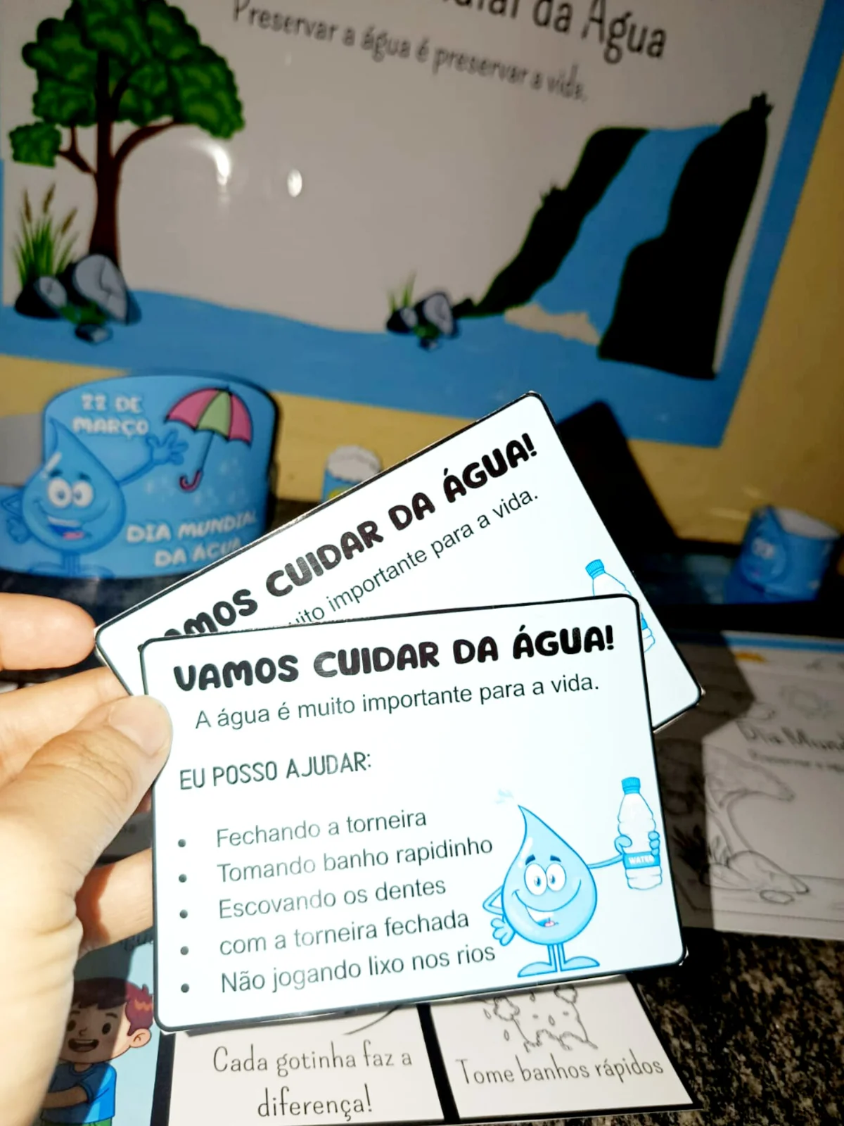 Kit dia mundial da água – 22 de março – Material Pedagógico — amostra 5: Recurso pedagógico completo, lúdico e visual para…