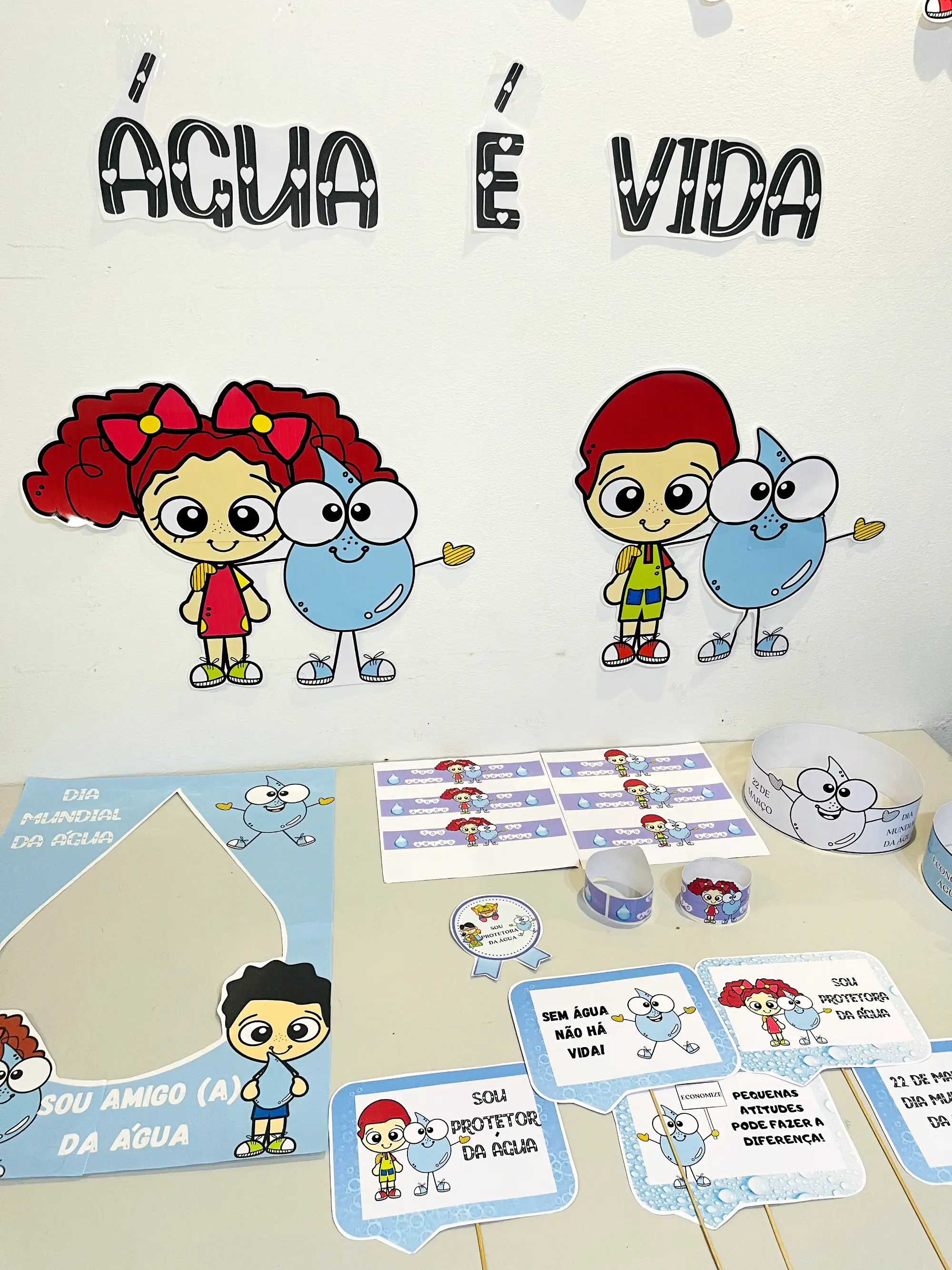 Kit Dia Mundial da Água – Atividades e Materiais para Conscientização — amostra 2: Kit educativo completo para trabalhar o…