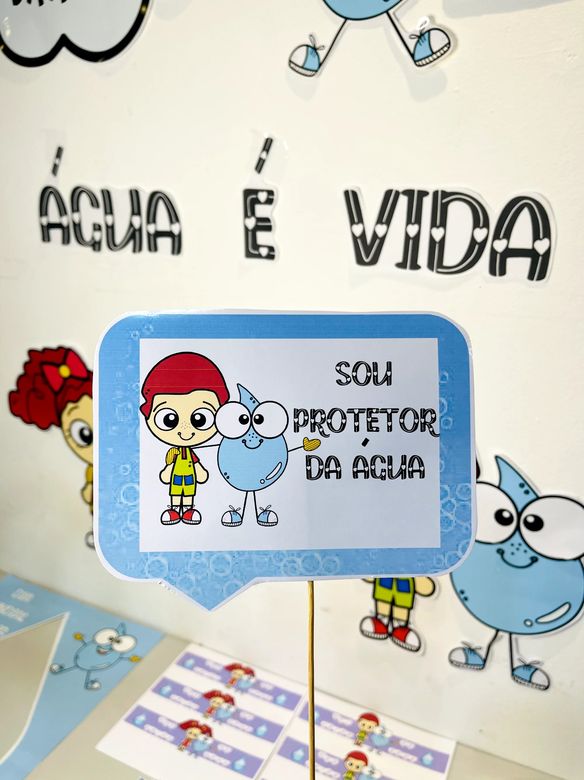 Kit Dia Mundial da Água – Atividades e Materiais para Conscientização — amostra 3: Kit educativo completo para trabalhar o…