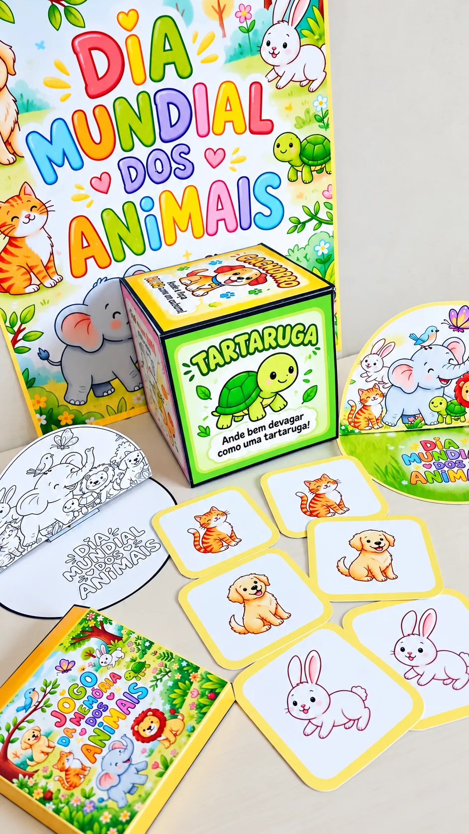 KIT DIA MUNDIAL DOS ANIMAIS – CIÊNCIAS- ANOS INICIAIS — amostra 3: Com o Kit Dia Mundial dos Animais , as crianças exploram…