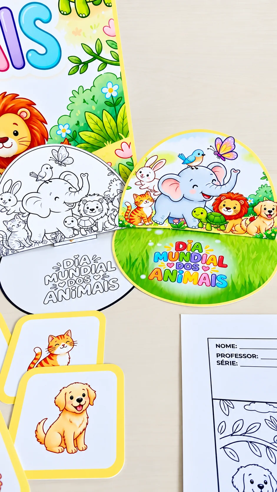 KIT DIA MUNDIAL DOS ANIMAIS – CIÊNCIAS- ANOS INICIAIS — capa do material
