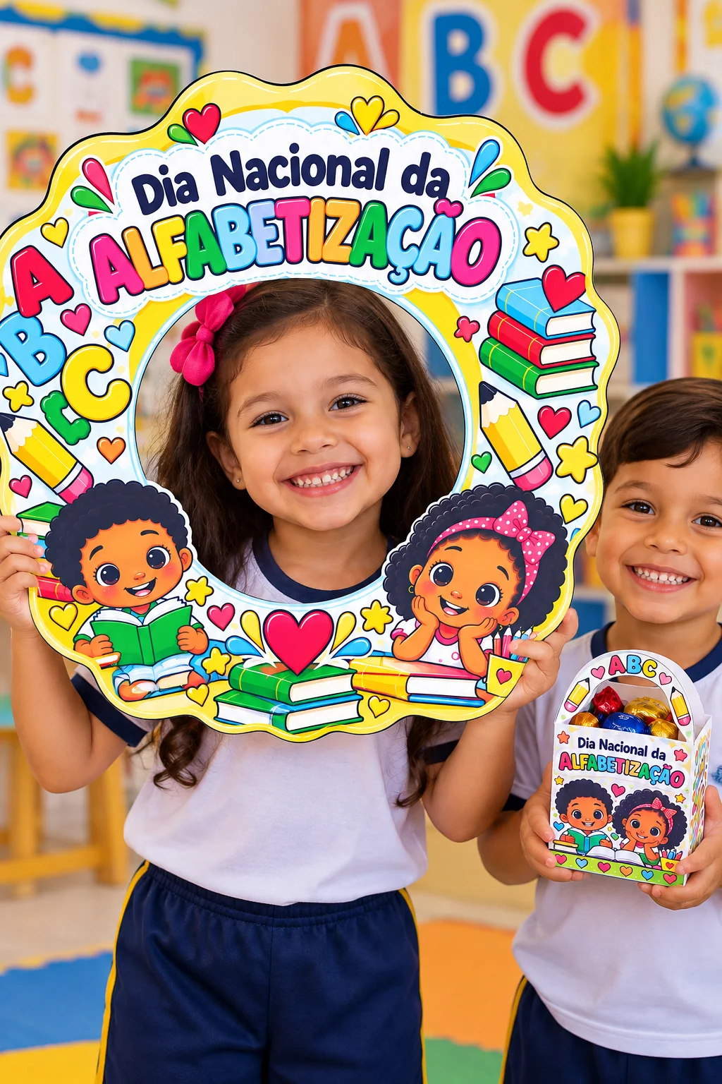 Kit Dia Nacional da Alfabetização Painel e Mimos PDF — amostra 1: Encante sua sala de aula e celebre com seus alunos este…