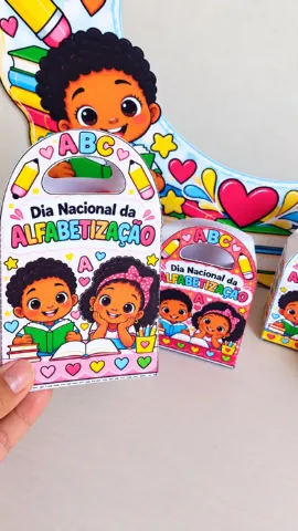 Kit Dia Nacional da Alfabetização – Painel Interativo e Lembrancinhas — amostra 5: Kit pedagógico digital para celebrar o…