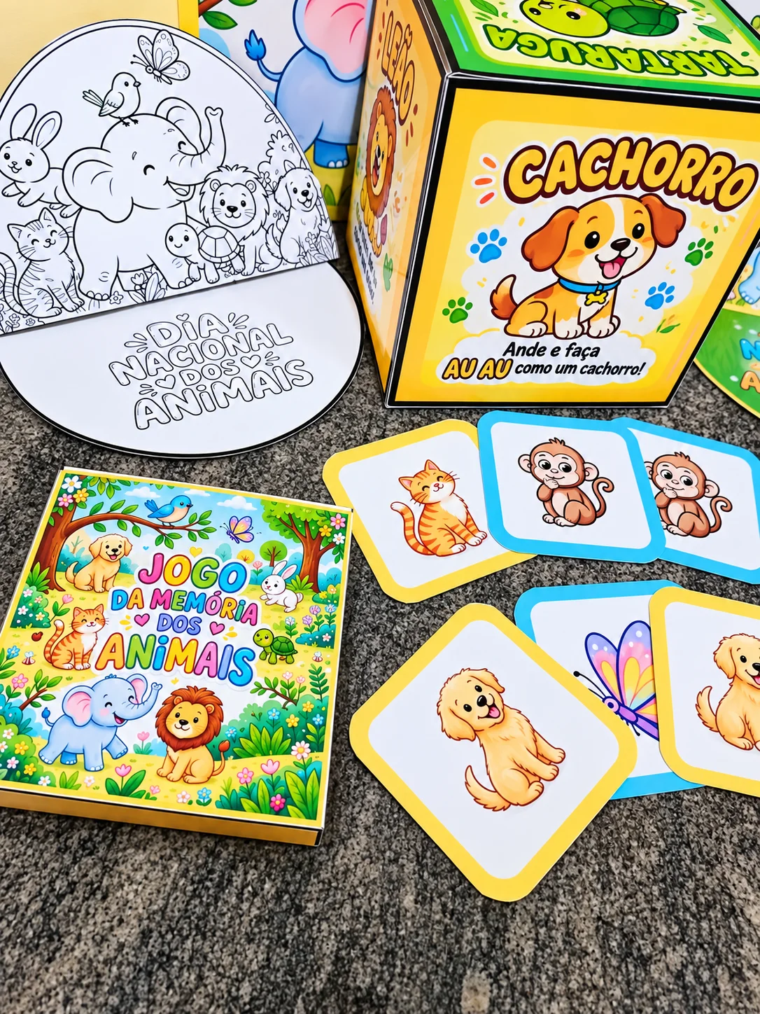 Kit Dia Nacional dos Animais para Imprimir – Painel, Atividades e Jogos — amostra 2: Propostas para utilizar em sala de aula