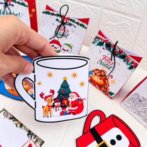 Kit Digital Natal 5 Sacolinhas, 5 Canecas e 4 Cartões — amostra 4: Uma caixinha especial com mensagens de carinho, cuidado… Kit Digital Natal 5 Sacolinhas, 5 Canecas e 4 Cartões — amostra 4: Uma caixinha especial com mensagens de carinho, cuidado…