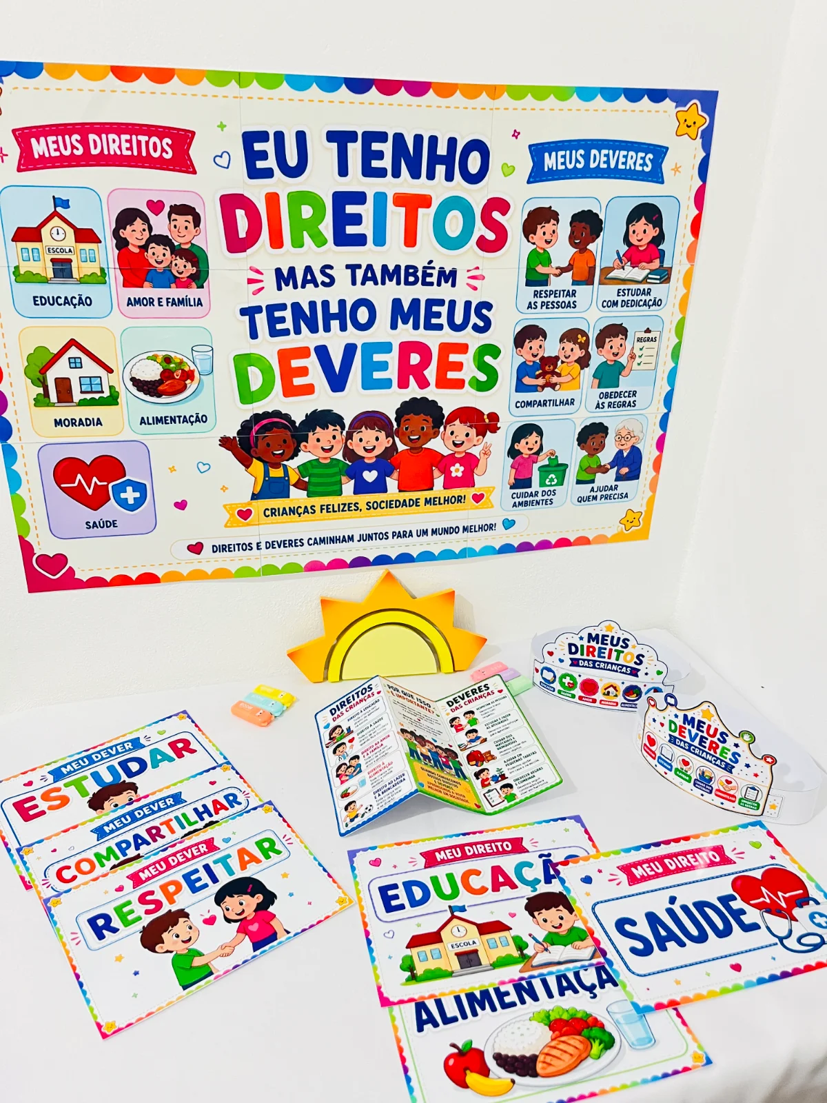 Kit Direitos e Deveres das Crianças — amostra 2: Trabalhe os direitos e deveres das crianças de forma lúdica e significativa
