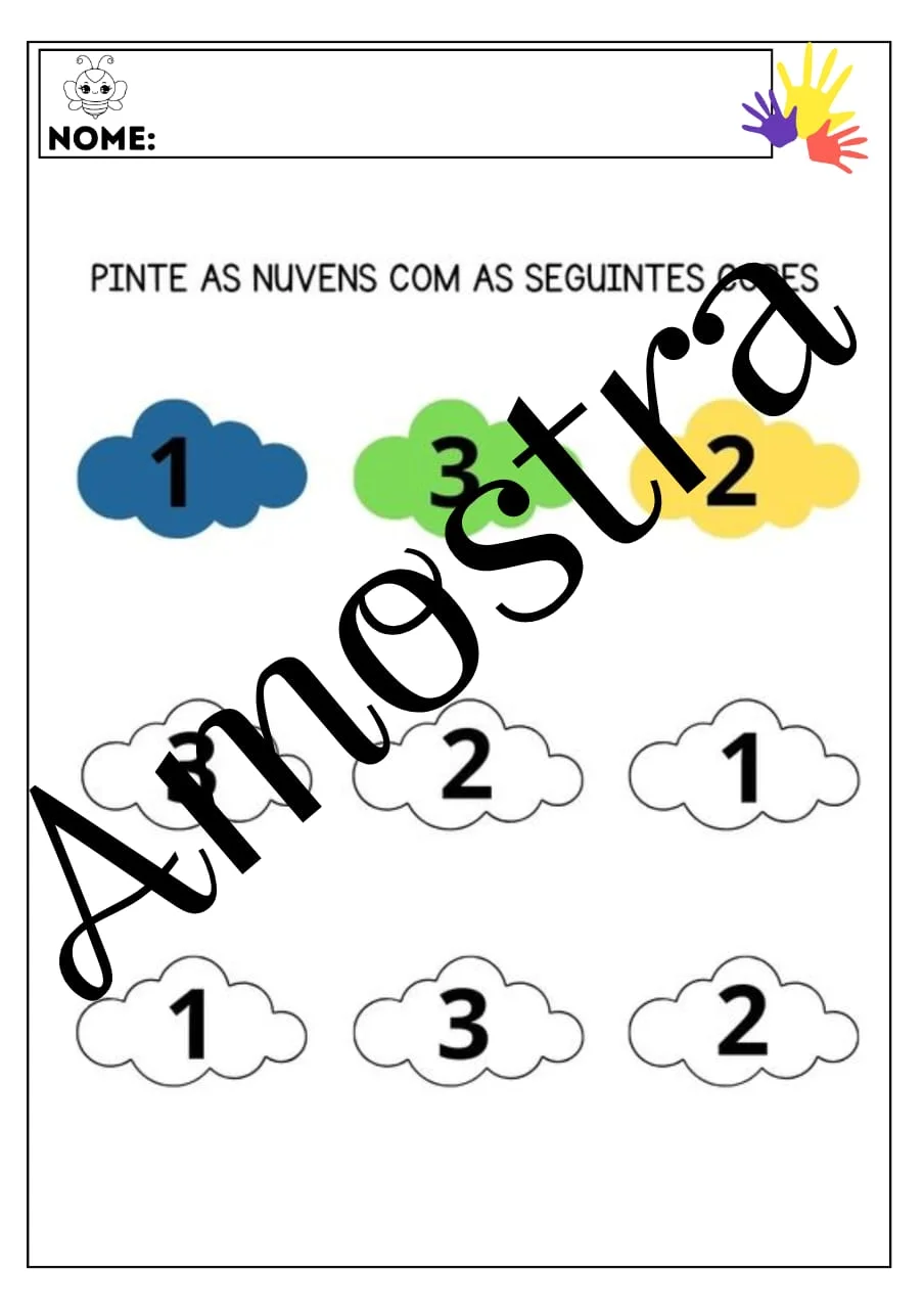 Kit Educação Especial – 39 Atividades Inclusivas para AEE — amostra 1: Kit com 39 páginas de atividades pedagógicas…