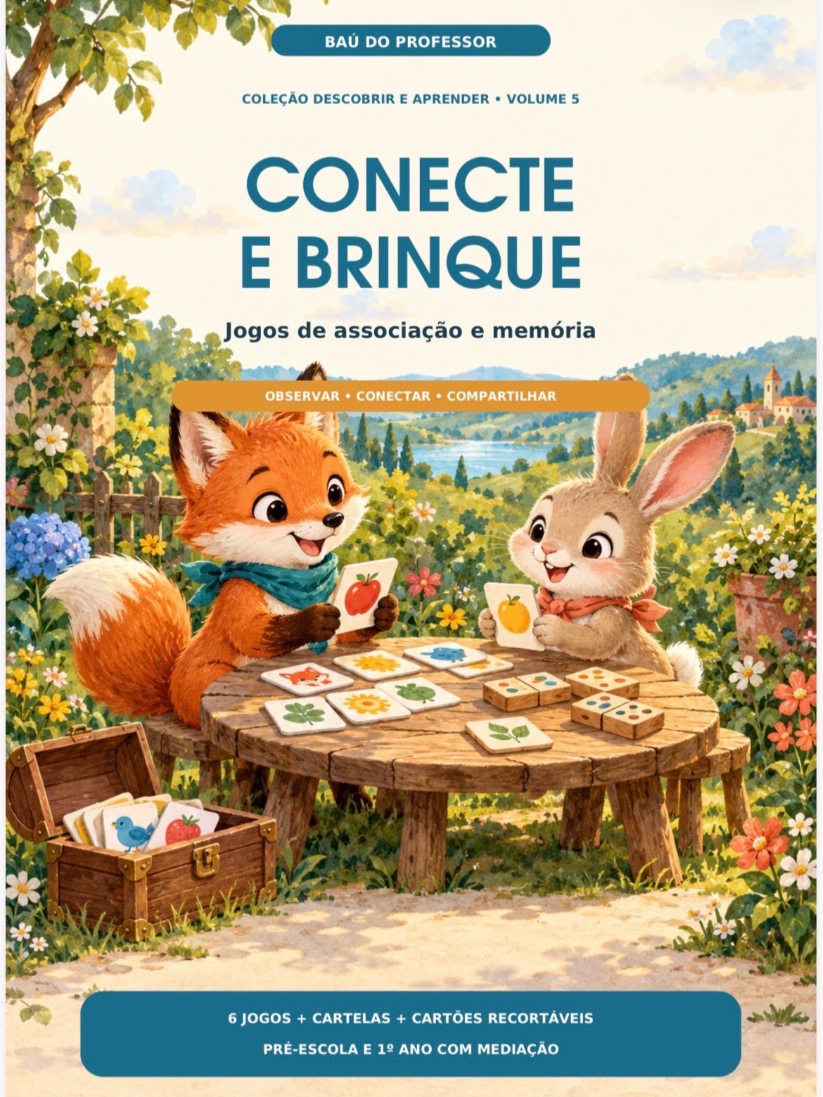 Kit Educação Infantil e 1º Ano: 5 Cadernos de Atividades e Jogos — amostra 1: Atividades para Educação Infantil e 1º ano em…