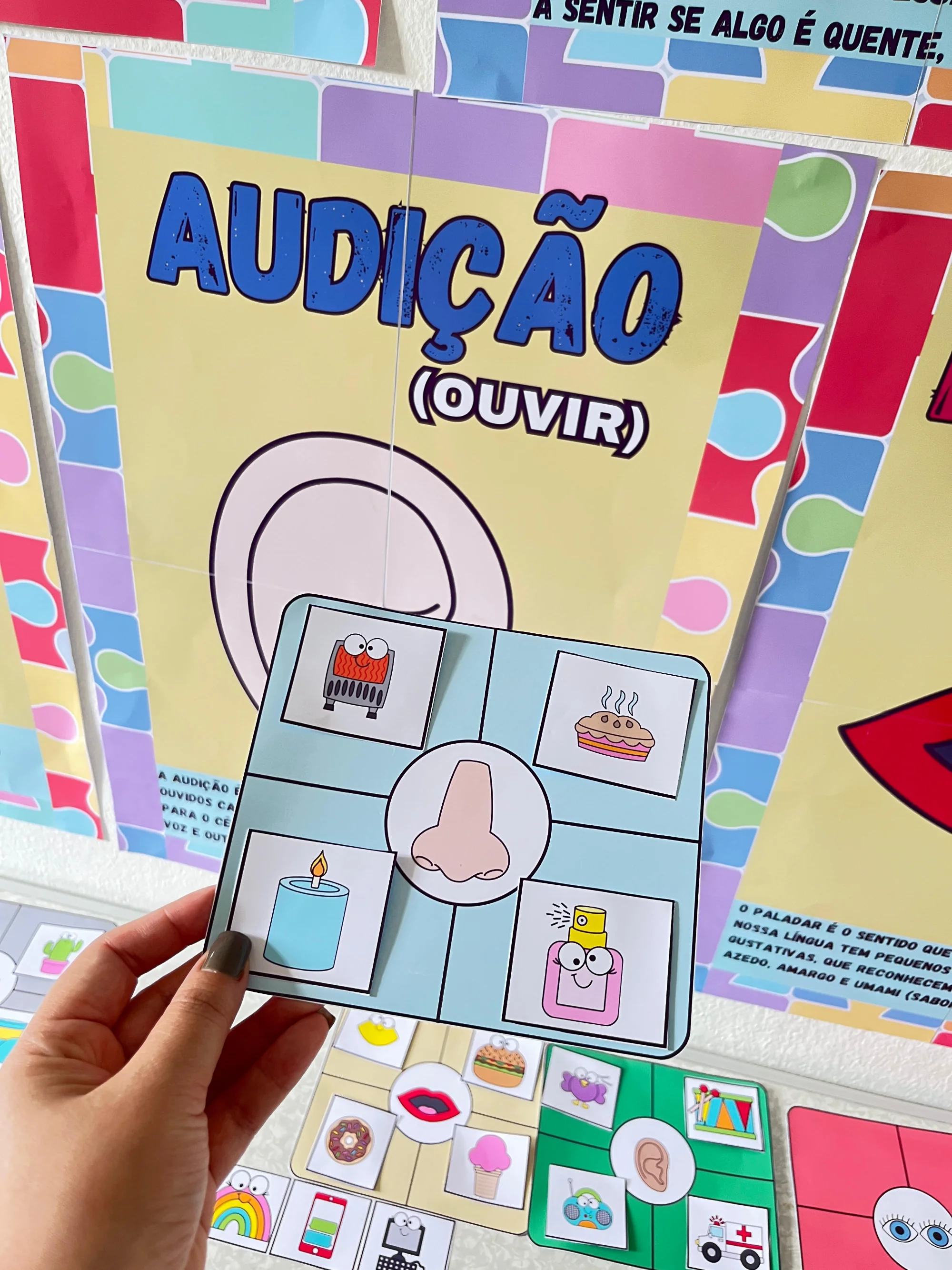 Kit Educacional 5 Sentidos : Educação Infantil — amostra 2: Transforme Suas Aulas com o Super Kit Educacional "Os 5 Sentidos"