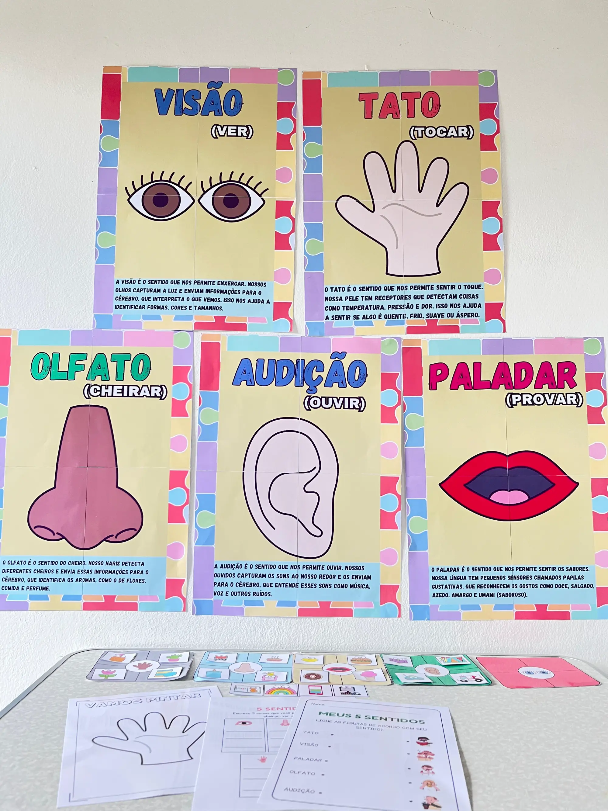Kit Educacional 5 Sentidos : Educação Infantil — amostra 3: Transforme Suas Aulas com o Super Kit Educacional "Os 5 Sentidos"