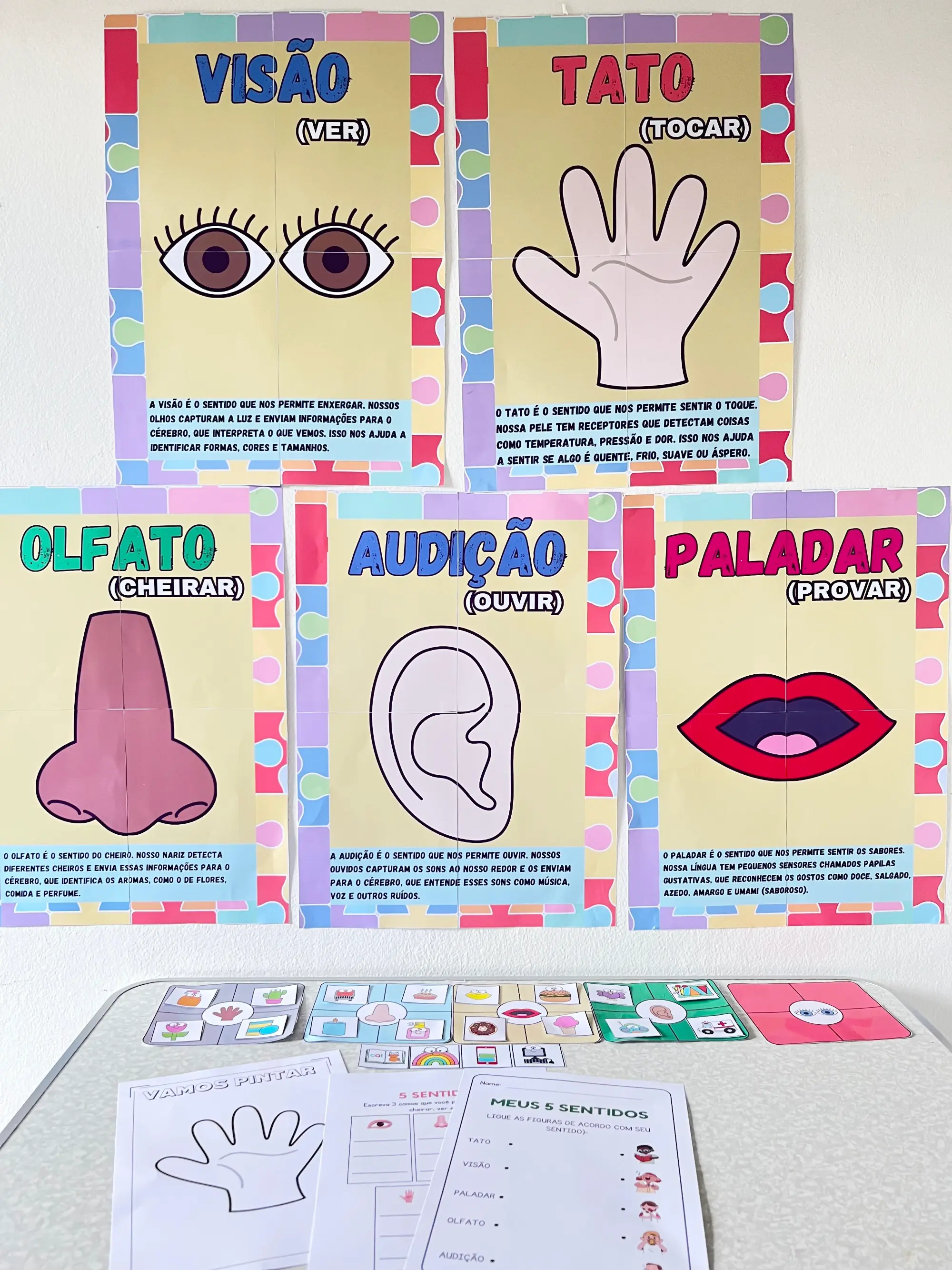 Kit Educacional 5 Sentidos : Educação Infantil — amostra 4: Transforme Suas Aulas com o Super Kit Educacional "Os 5 Sentidos"