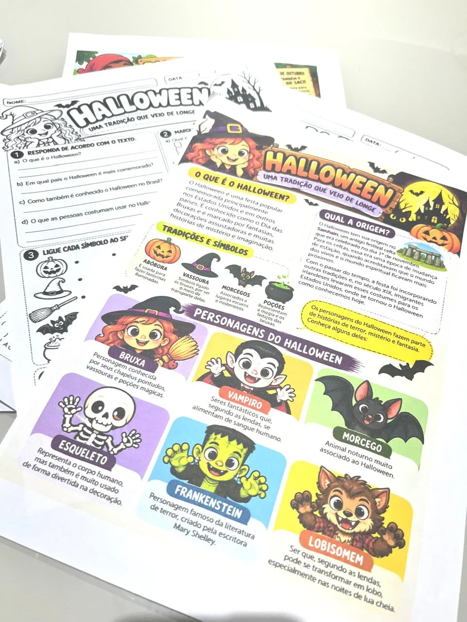 🎃 KIT EDUCATIVO: HALLOWEEN E DIA DO SACI — APRENDER BRINCANDO! — amostra 3: 🧡 POR QUE LEVAR ESSE KIT PARA SUA TURMA?