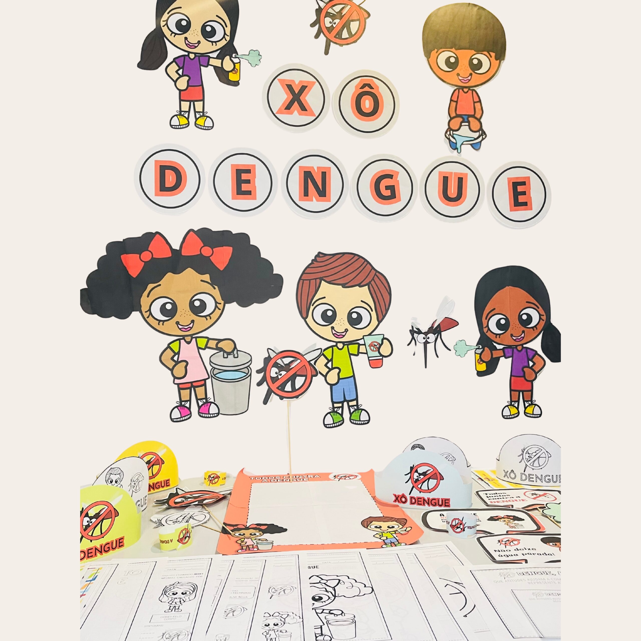 Kit educativo xô dengue - material completo para conscientização – Atividade Pedagógica — capa do material