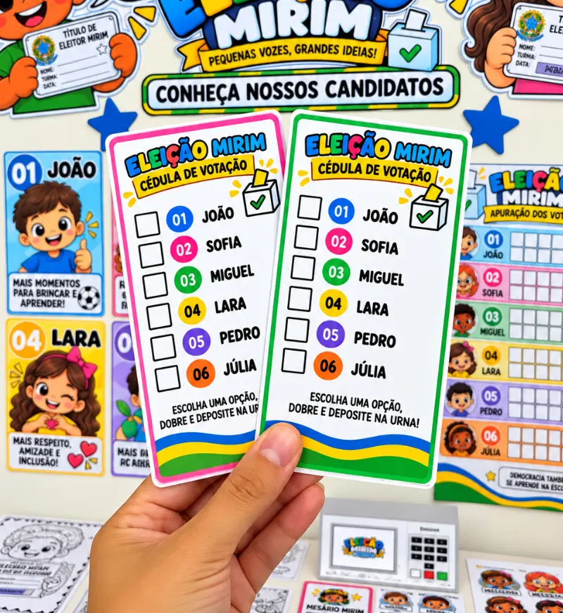 Kit Eleição Mirim | PDF Educação Infantil e 1° ao 5° Ano — amostra 2: A proposta é fazer a criança entender, participar e…