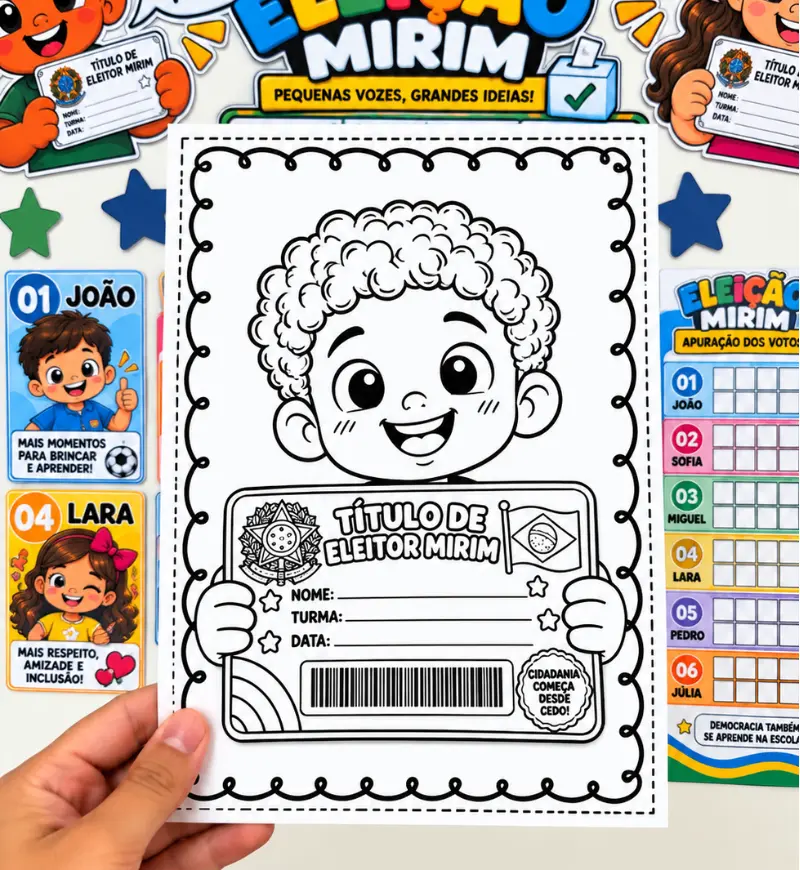 Kit Eleição Mirim | PDF Educação Infantil e 1° ao 5° Ano — amostra 5: A proposta é fazer a criança entender, participar e…